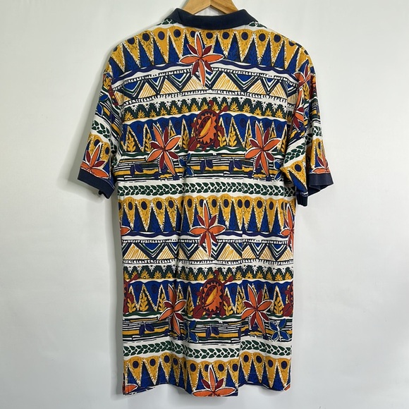 Arizona Jean Company vintage art floral colorful polo shirt - Picture 5 of 5
